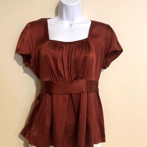 Express Square Neck Satin Top